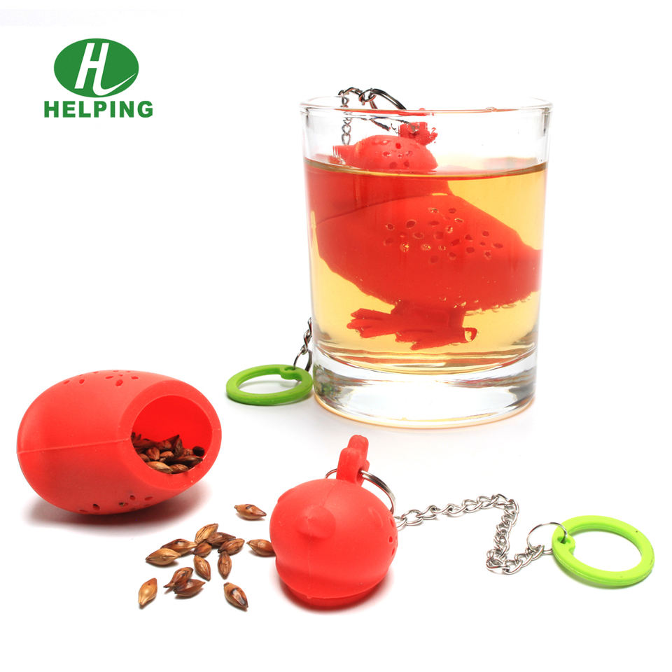 Chicken Style Food Grade Silicone Tea Strainer BPA Free Tea Infuser