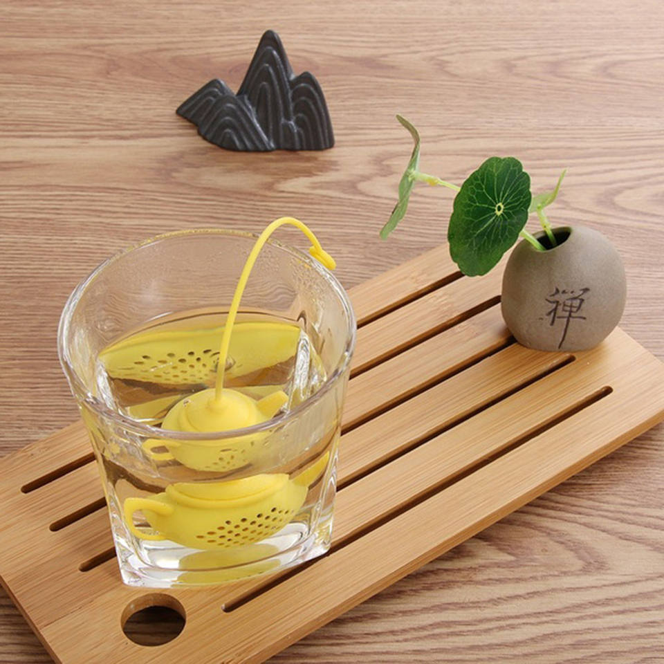 Creative Teapot Shape Tea Infuser Strainer Silicone Tea Bag Leaf Filter Diffuser Teaware Teapot Accessory Kitchen Gadget