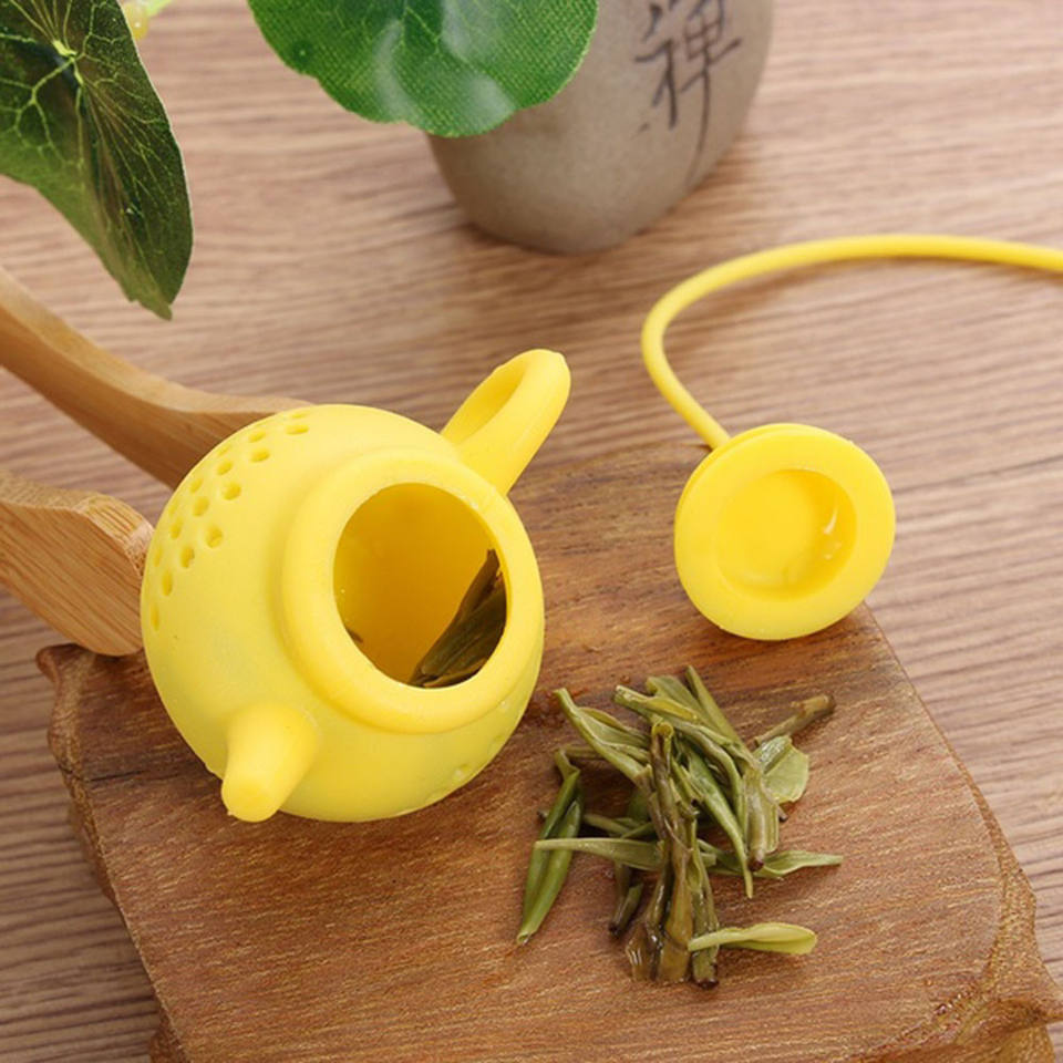 Creative Teapot Shape Tea Infuser Strainer Silicone Tea Bag Leaf Filter Diffuser Teaware Teapot Accessory Kitchen Gadget