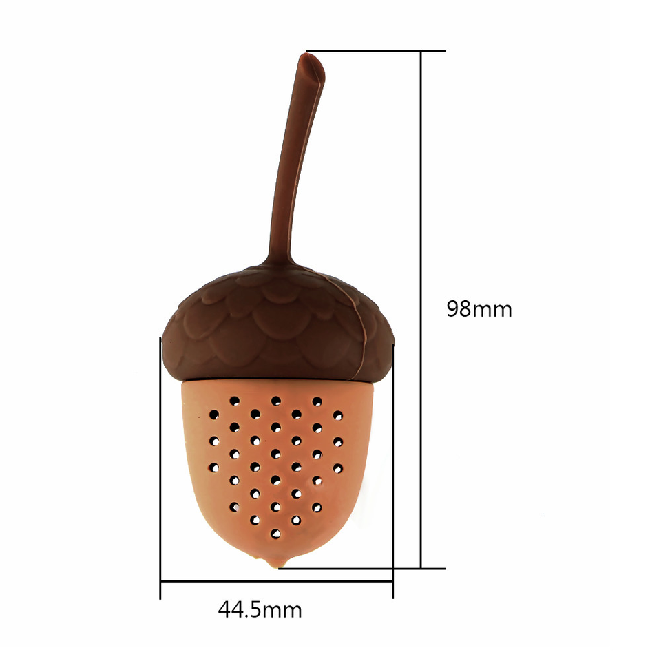 Cute Kawaii Acorn Mini Tea Infuser Tea Leaf Strainer Brewing Device Herbal Spice Filter Kitchen Tools Infusor