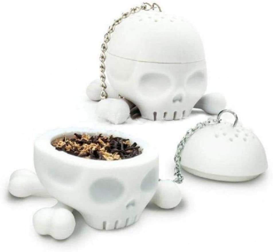 Bones Skull Tea Infuser Loose Leaf Herbal Tea Filter Tea Strainer Diffuser