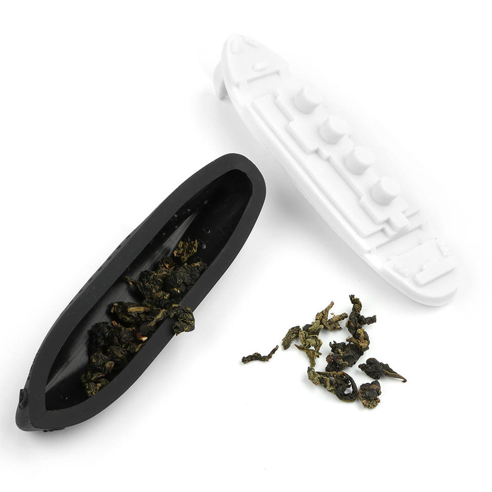 Creative Titanic Shape Ship Style Tea Strainer Teaware Herbal Filter Diffuser Tea Infuser Empty Silicone Tea Bags