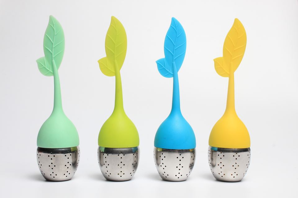 New Creative Best Selling Silicone Tea Infuser Customizable Loose Tea Leaf Tea Strainer