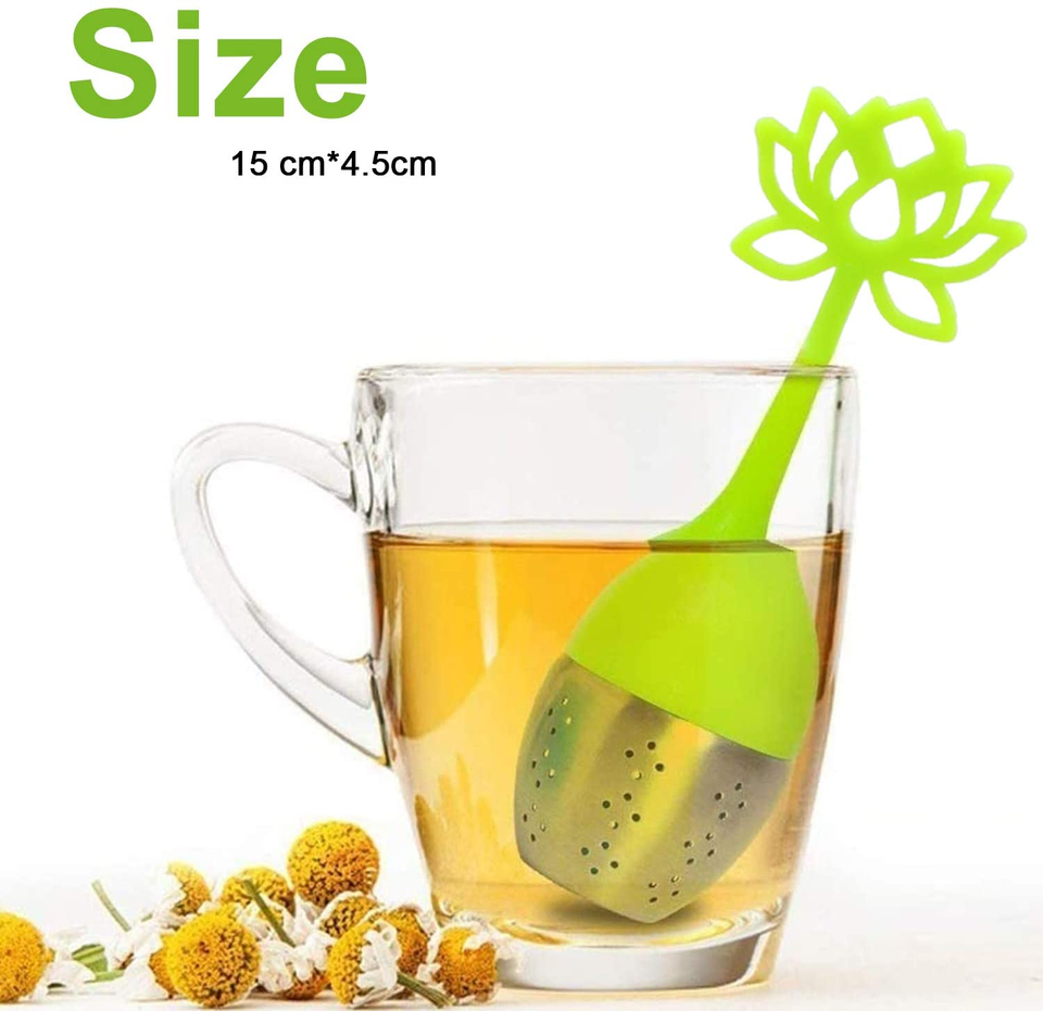 Practical Attractive Lotus Tea Ball Leaf Tea Herbs Filter Stainless Steel Infusers for Making Te