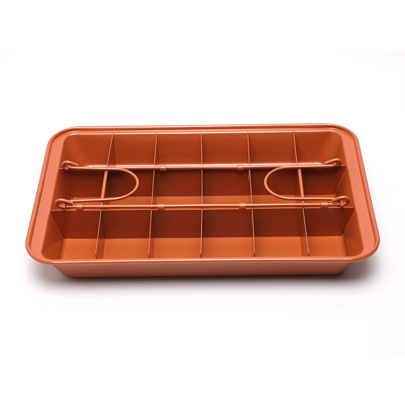 High Quality 18 Holes Non-Stick Carbon Steel Brownie Pan Cake Pan Baking Mold