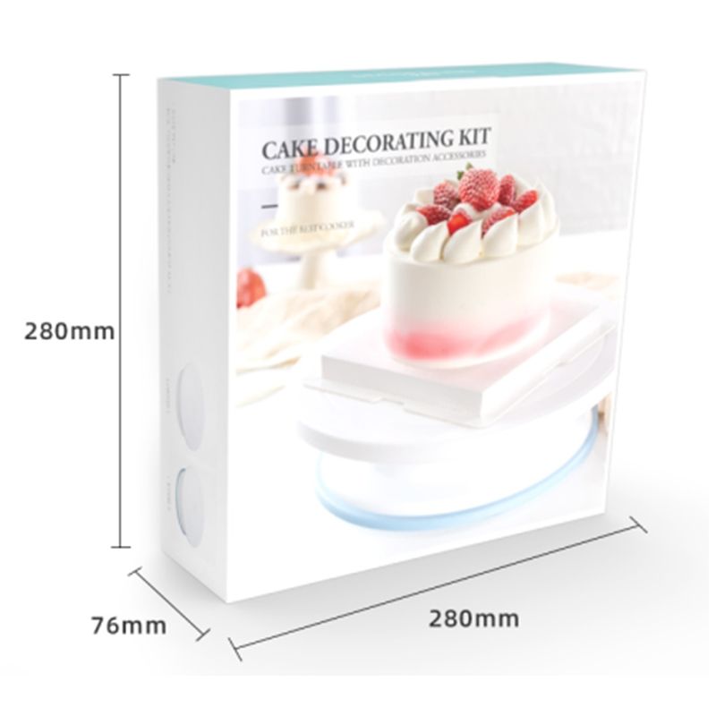 Hot sale Cake Decorating Kit with 61 pcs Baking Set Turntable Cake Stand Bake Kit Piping Sets with Icing Tips for cake/cookies