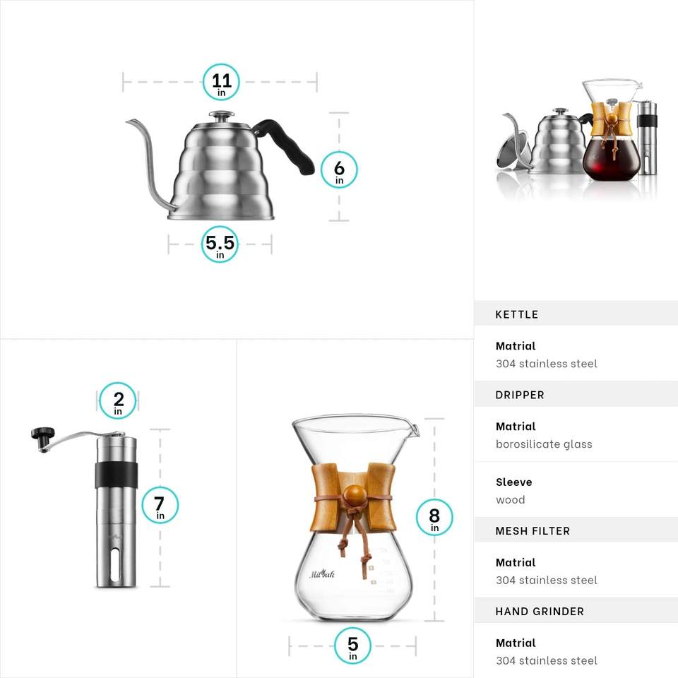 Hot Sale Pour Over Coffee Maker Set For Gift