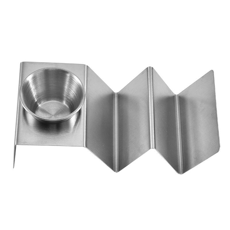 Stainless Steel Burrito Baking Rack Pancake Taco Clip Oven Safe for Baking, Dishwasher and Grill Safe, Easy to Serve Tacos