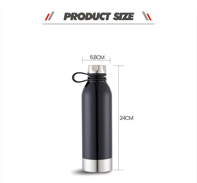large capacity portable stainless steel double wall insulation water bottle for gift