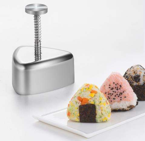 Stainless Steel Non stick Rice Mold Musubi Maker Kit Rice Ball Mold Maker Sushi Mold for Kids Lunch Bento