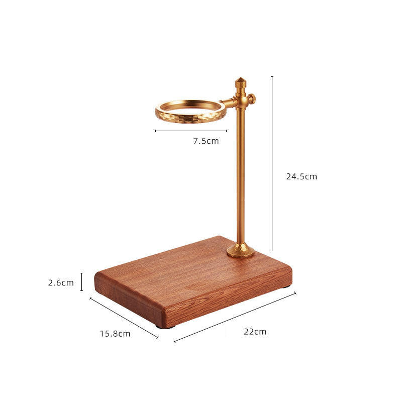 Coffee Dripper Stand for Pour Over Coffee Filters, Hand Coffee Filter Cup Holder Rack Wooden Base Kitchen Cafe Making