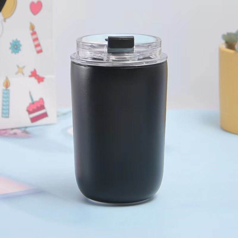 creative new design 304 stainless steel insulated water bottle portable coffee water bottle with straw