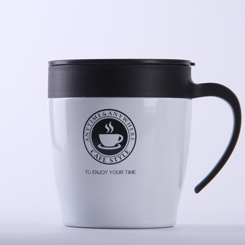 New design 304 stainless steel coffee cup with handle Office coffee mug for creative advertising gift