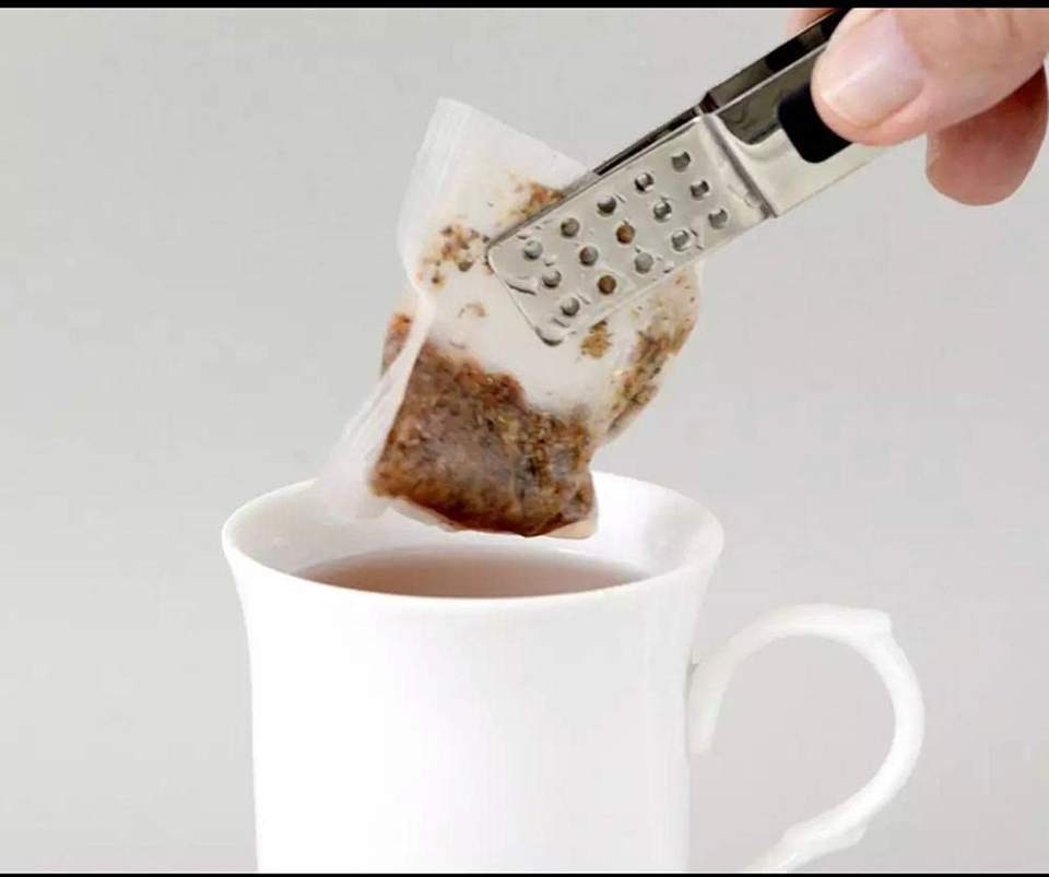 Tea Bag Squeezer Clip Stainless Steel Tea Bag Holder Tea Bag Tongs