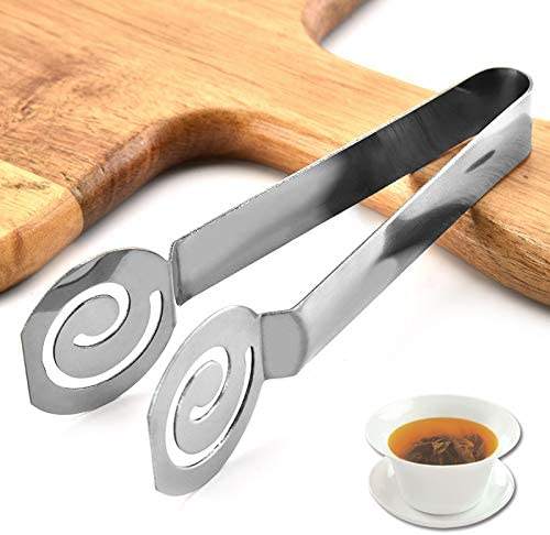 Tea Bag Squeezer Filters Coffee Bag Tong Clamp Tea Strainers Holder Clip for Kitchen Bar Tools