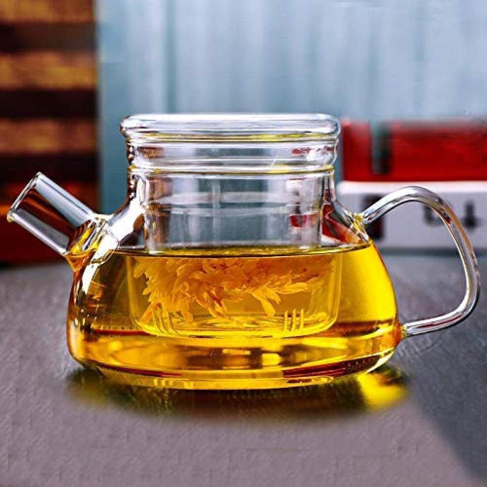 Teapots Tea Sets Glass Kettle Transparent Pot Heat-resistant Glass Straight Coffee Tea Sets Tea KETTLES All-season Worldwide