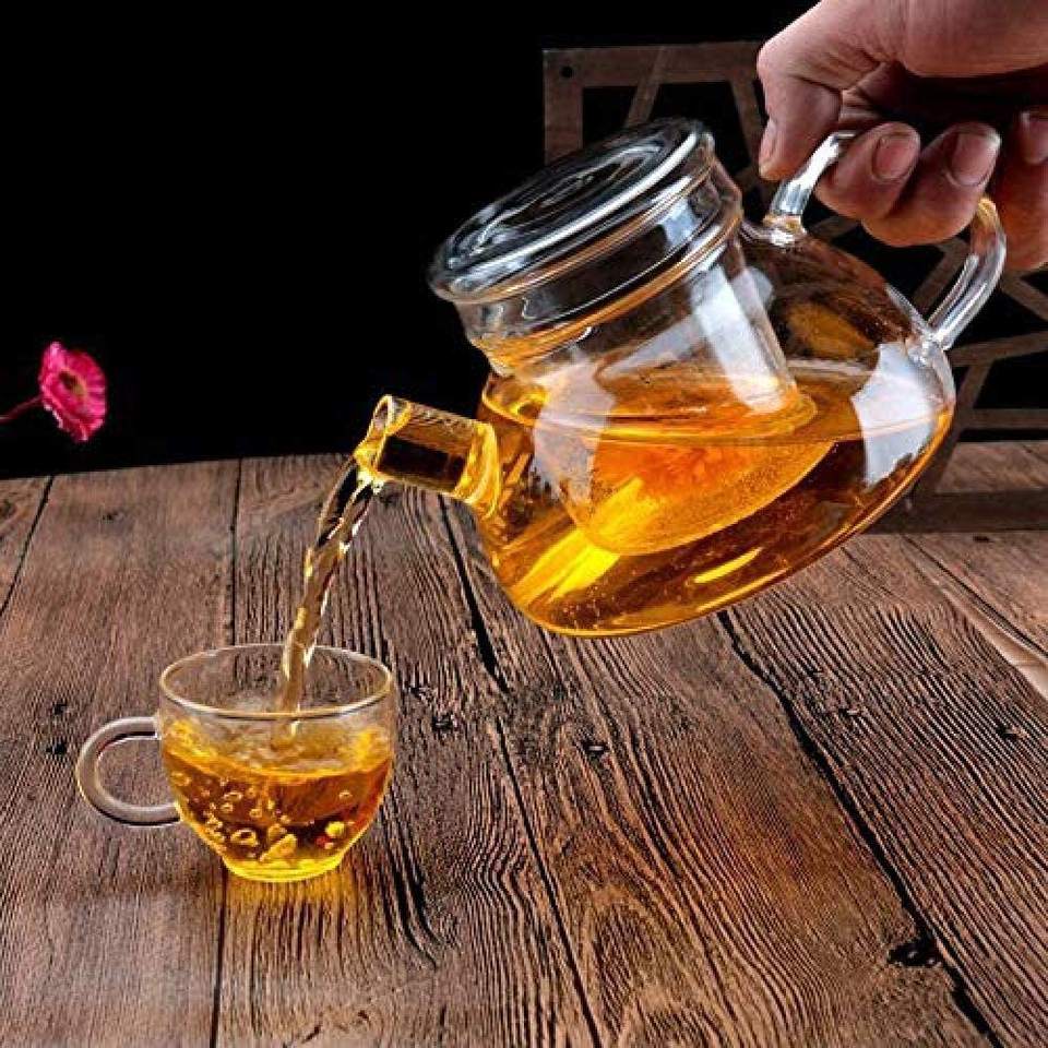 Teapots Tea Sets Glass Kettle Transparent Pot Heat-resistant Glass Straight Coffee Tea Sets Tea KETTLES All-season Worldwide