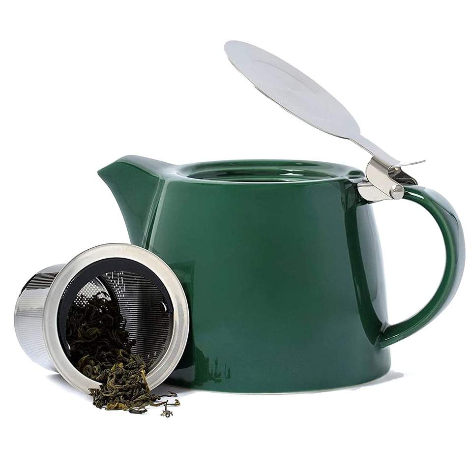Porcelain Tea Pot Fine Handcrafted Teapot Loose Leaf Tea Maker Tea Gift Set