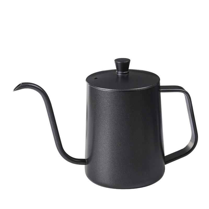 Stainless steel hand brewed coffee pot with scale with wooden handle