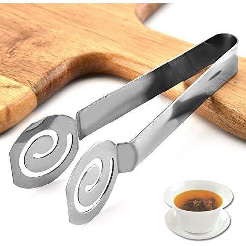 Tea Bag Squeezer Filters Coffee Bag Tong Clamp Tea Strainers Holder Clip for Kitchen Bar Tools