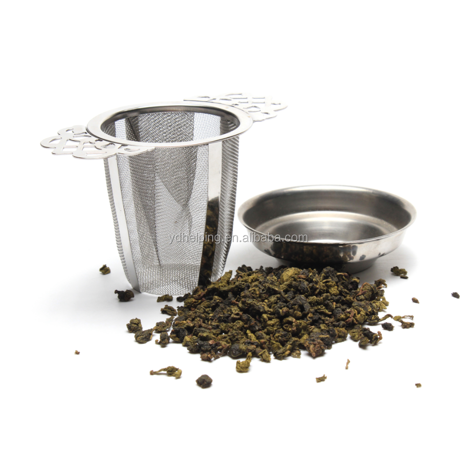 304 Stainless Steel Food Grade Find Mesh Herbal Tea Infuser Tea Strainer with Handle