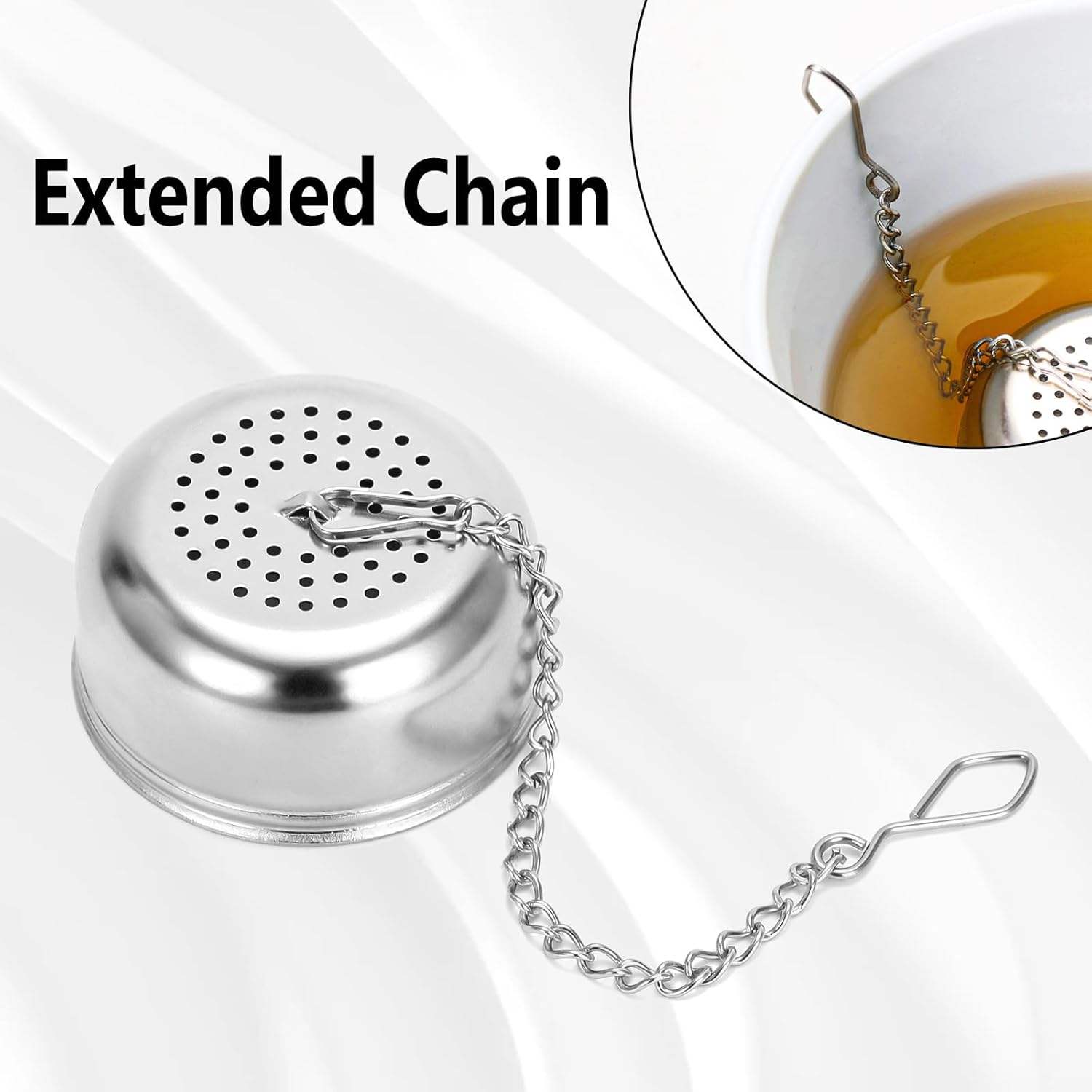 Stainless Steel Tea Strainer & Steeper for Loose Tea