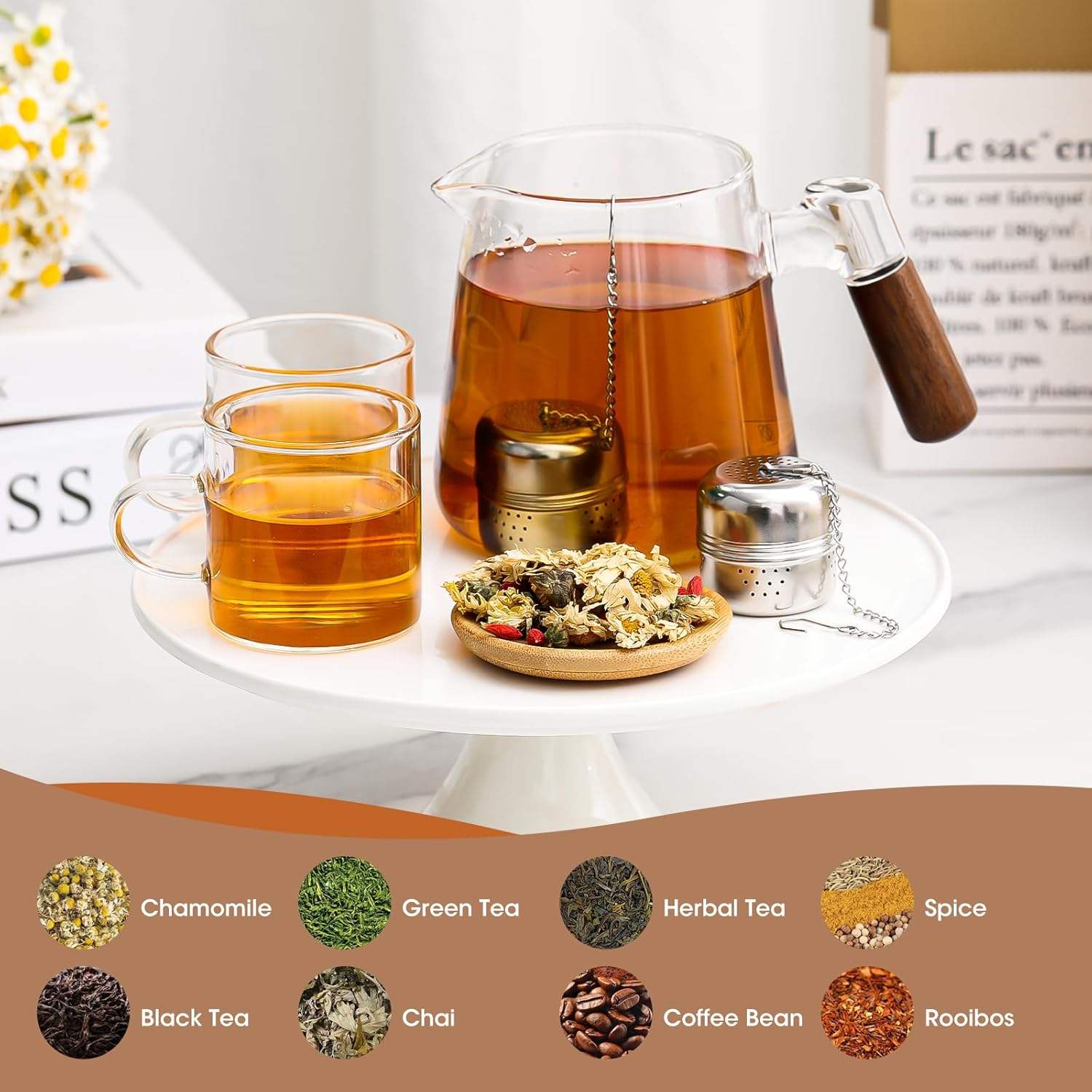 Stainless Steel Tea Strainer & Steeper for Loose Tea